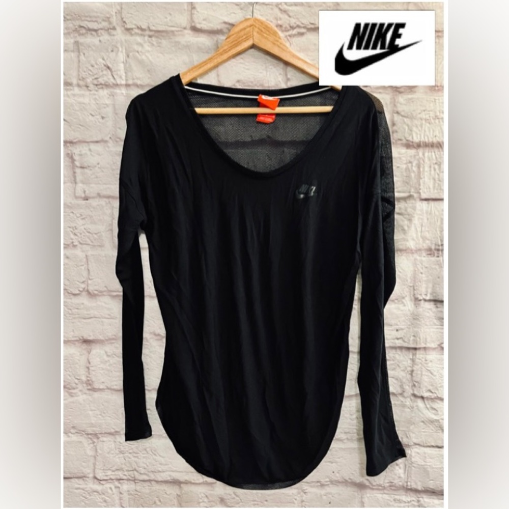 NIKE Mesh Long Sleeve Top sz M